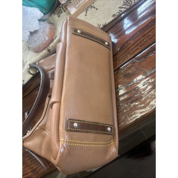 Dooney & Bourke Samba Hobo Bag Saddle Carmel Brown Pebble Leather Bag Purse Lock - Picture 5 of 16